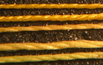 Vintage Orange&Black Jasper Silk Thread Spool for Bamboo Fly Rods 50 Yds Size 00